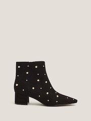 Monsoon Black Talia Stud Ankle Boots - Image 1 of 3