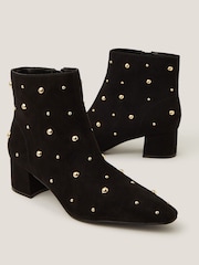 Monsoon Black Talia Stud Ankle Boots - Image 2 of 3