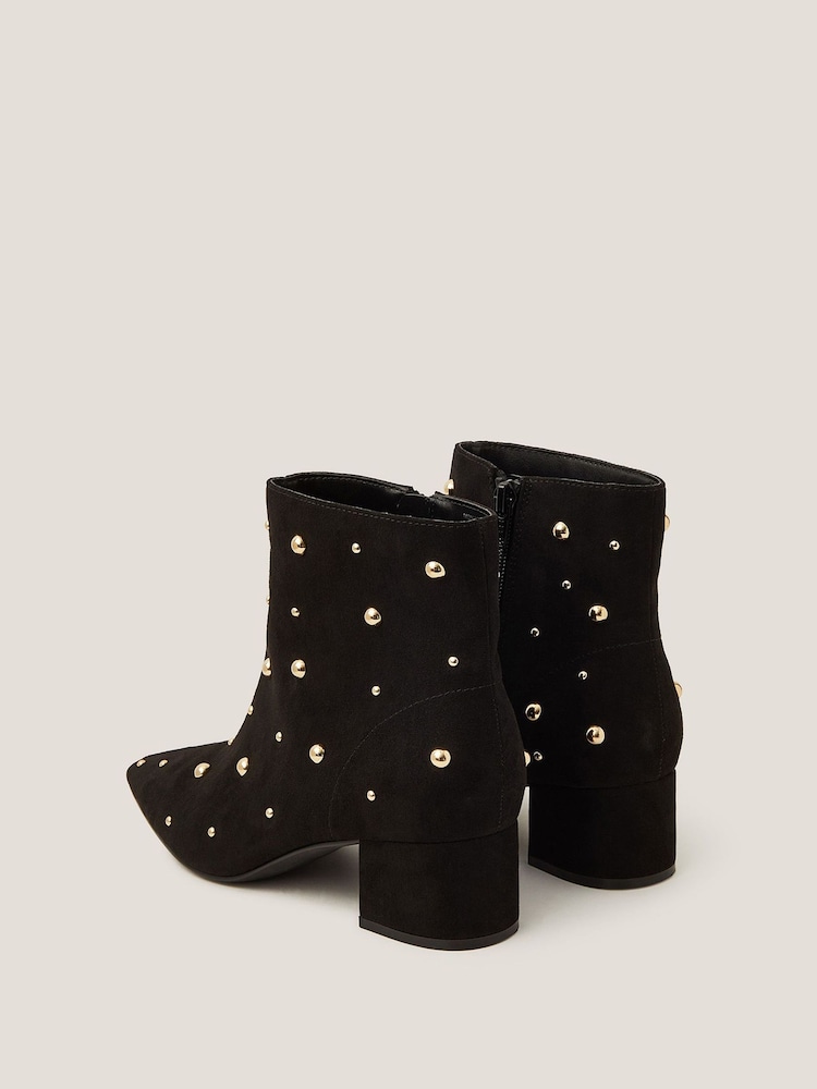 Monsoon Black Talia Stud Ankle Boots - Image 3 of 3