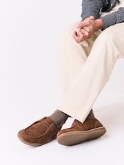 Rust Brown Apron Toe Stitch Out Shoes - Image 1 of 7