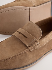 Ουδέτερο - Λεπτά σουέτ μοκασίνια - Εικόνα 5 του 5