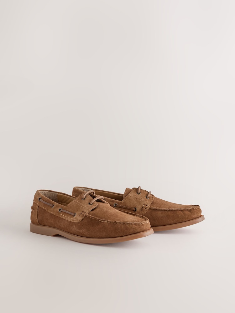 Rust Brown N. Premium Leather Boat Shoes - Image 1 of 5