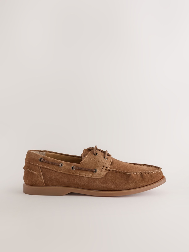 Rust Brown N. Premium Leather Boat Shoes - Image 2 of 5