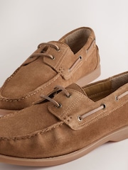 Rust Brown N. Premium Leather Boat Shoes - Image 3 of 5