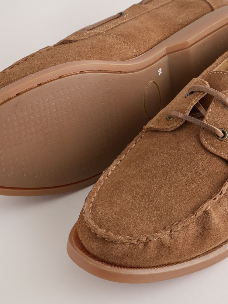 Rust Brown N. Premium Leather Boat Shoes - Image 5 of 5