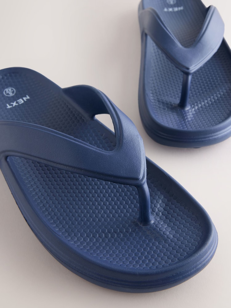 Navy EVA Flip Flops - Image 5 of 5 Navy EVA Flip Flops - Image 5 of 5