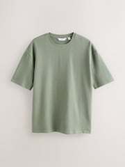 Blue/Green/ Neutral Textured Jersey Short Sleeve Pyjamas Set 3 Pack - Image 4 of 12