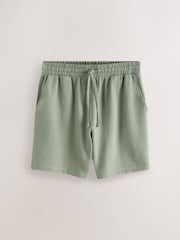 Blue/Green/ Neutral Textured Jersey Short Sleeve Pyjamas Set 3 Pack - Image 5 of 12