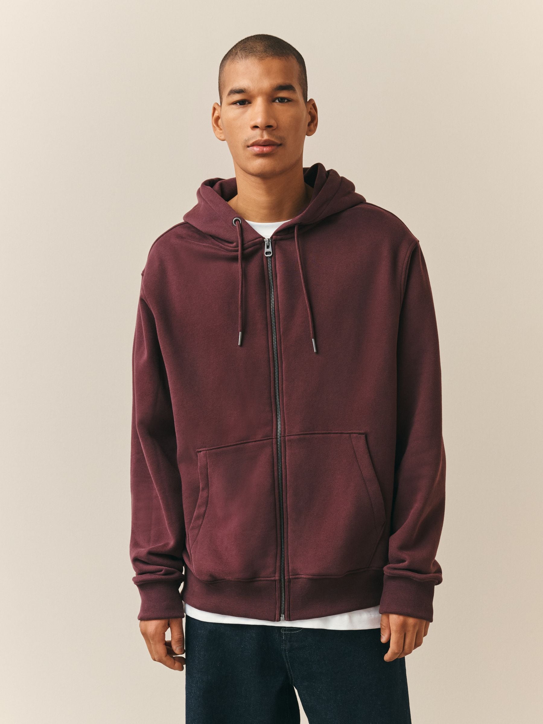【BURGUNDY】Double zip hoodie F70033s.jpg