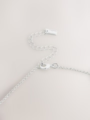 Silver Tone Stacked Hoop Pendant Necklace - Image 6 of 6