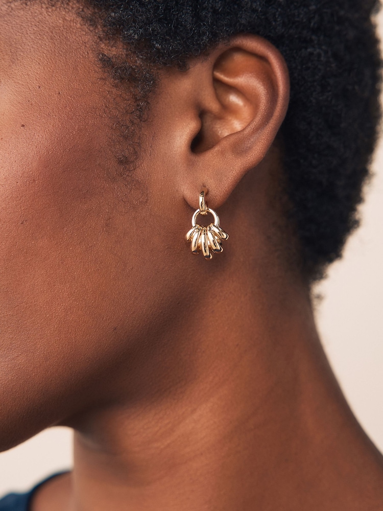 Goldfarben - Stacked Hoop Earrings - Bild 2 von 6