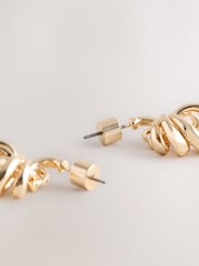 Goldfarben - Stacked Hoop Earrings - Bild 6 von 6