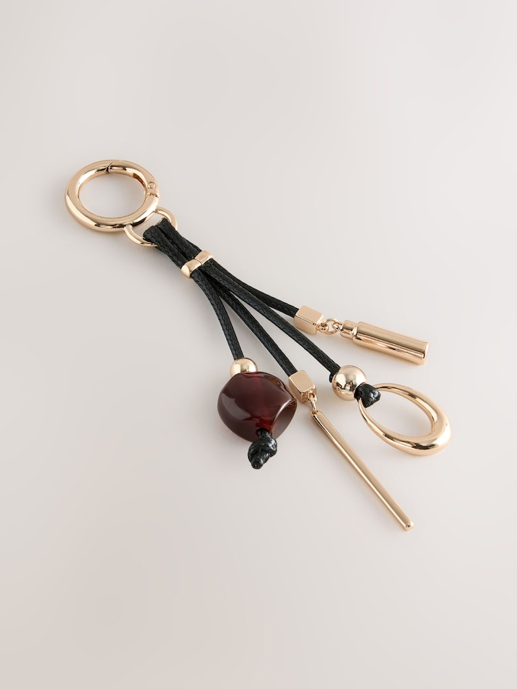 Gold Tone Resin Bag Charm - Image 1 of 3