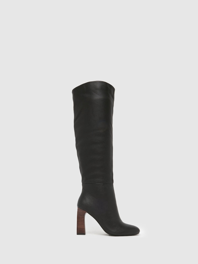 Schuh Draya Suede Knee High Boots - Image 1 of 4