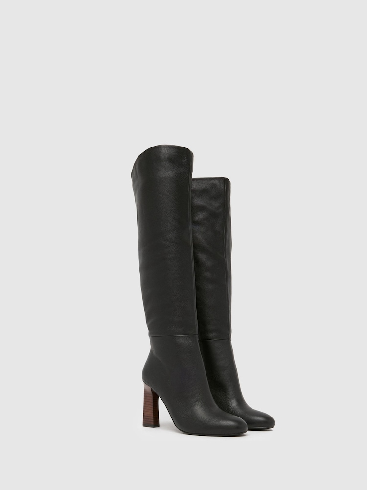 Schuh Draya Suede Knee High Boots - Image 2 of 4