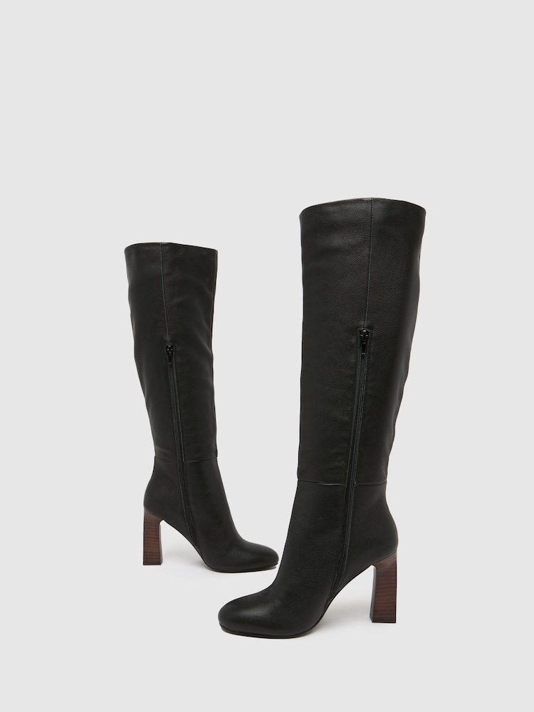 Schuh Draya Suede Knee High Boots - Image 4 of 4