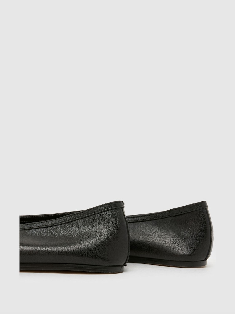 Schuh Lessie Suede Ballet Shoes - Image 4 of 4 Schuh Lessie Suede Ballet Shoes - Image 4 of 4