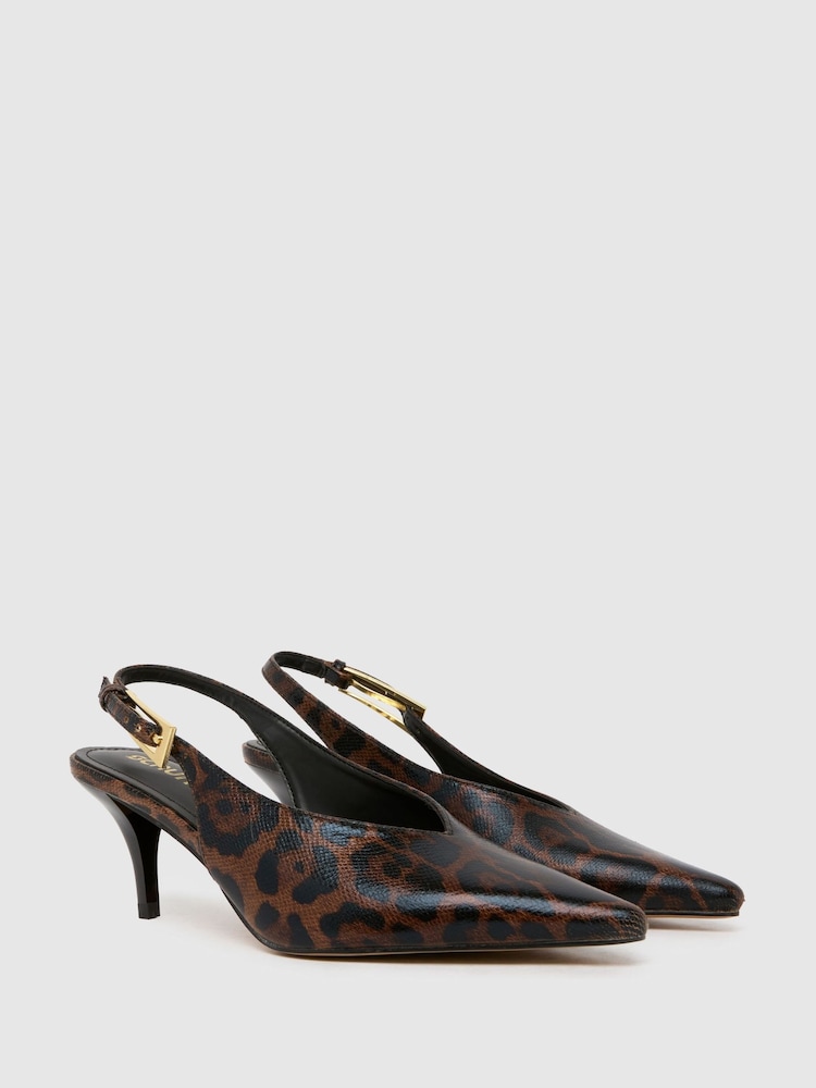 Schuh Sage Buckle Slingback Court Shoes - Image 2 of 4