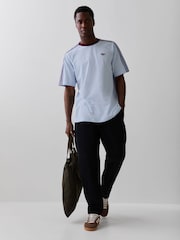 adidas Originals Light Blue Britcore Short Sleeve Ringer T-Shirt - Image 3 of 7