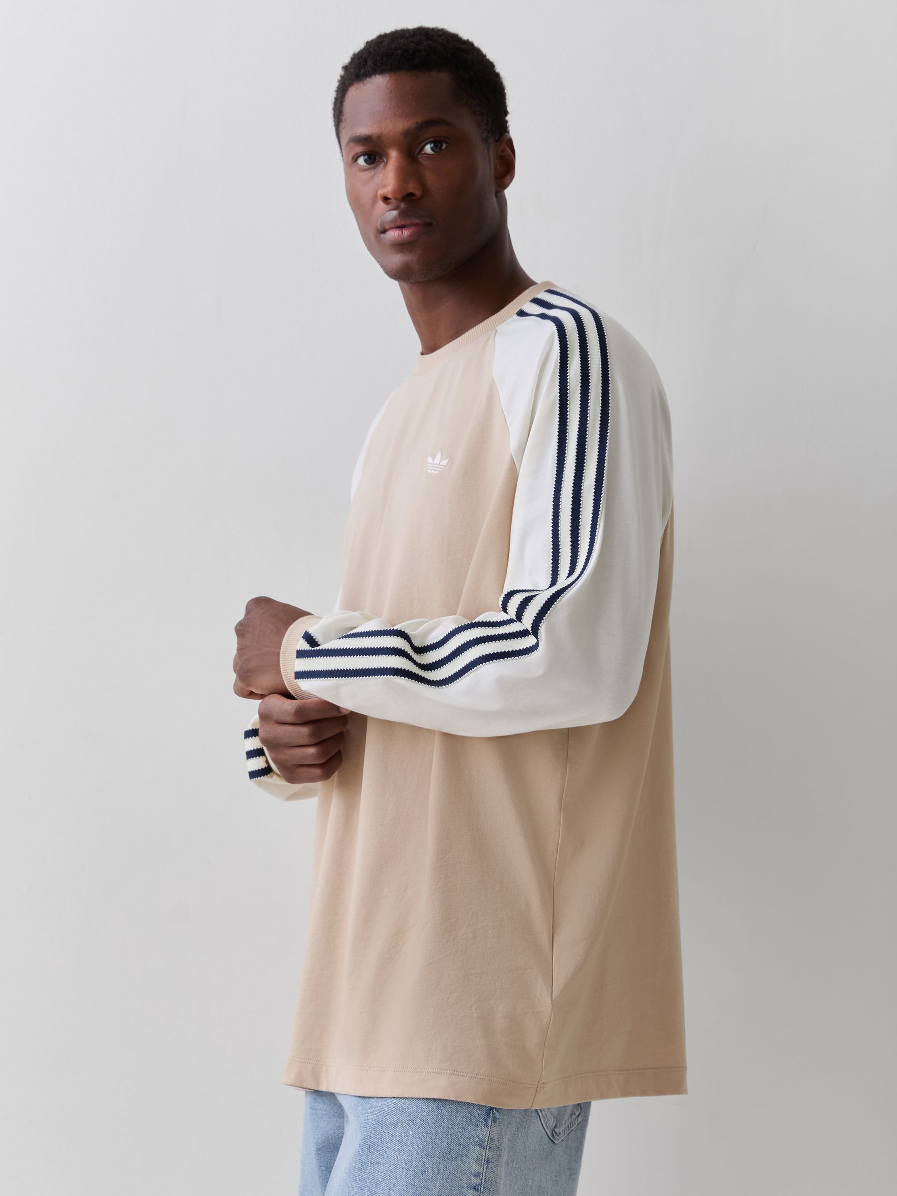 Buy adidas Originals Stone Britcore Long Sleeve Cali Sweatshirt