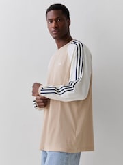 صخري - adidas Originals Britcore Long Sleeve Cali Sweatshirt - صورة 5 من 7