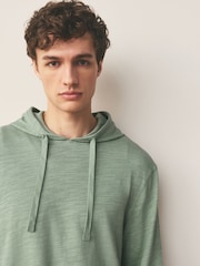Sage Green Slub Hoodie - Image 1 of 8