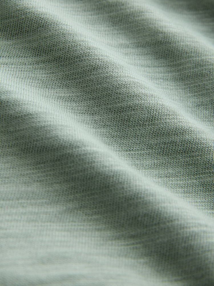 Sage Green Slub Hoodie - Image 8 of 8