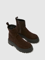 Castanho - Botas grossas de camurça Schuh Ander - Imagem 3 de 4