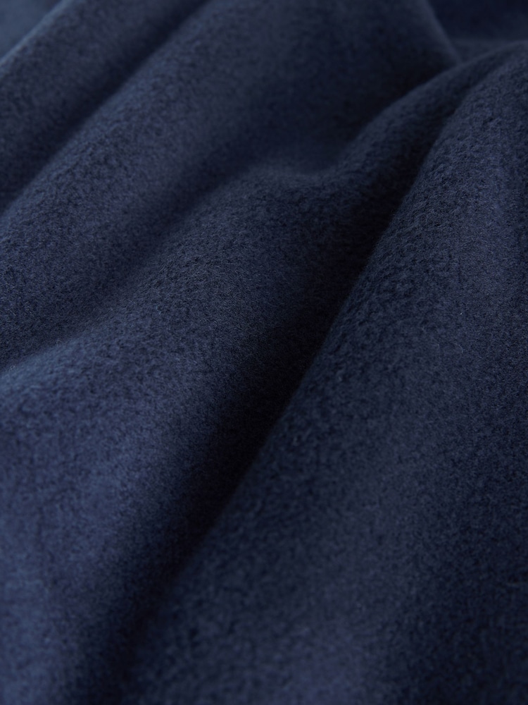 Navy Blue Fleece Dressing Gown - Image 4 of 4 Navy Blue Fleece Dressing Gown - Image 4 of 4