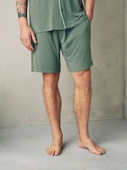 Зеленый - Комплект с короткими рукавами из модала Blend TENCEL™ - Изображение 5 7