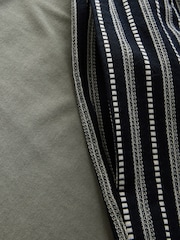 グリーン - Woven Stripe Short Sleeve Pyjamas Set - 画像 10 / 10