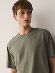 グリーン - Woven Stripe Short Sleeve Pyjamas Set - 画像 3 / 10