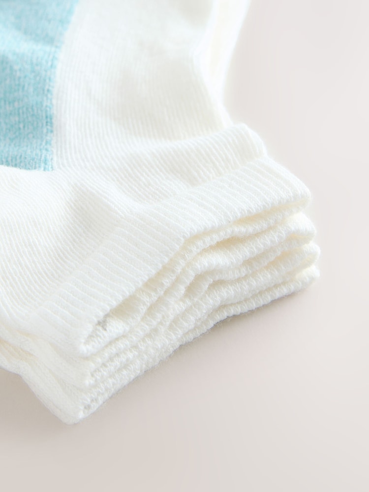 Marble Print Footbed Trainer Socks 4 Pack - Image 7 of 7 Marble Print Footbed Trainer Socks 4 Pack - Image 7 of 7