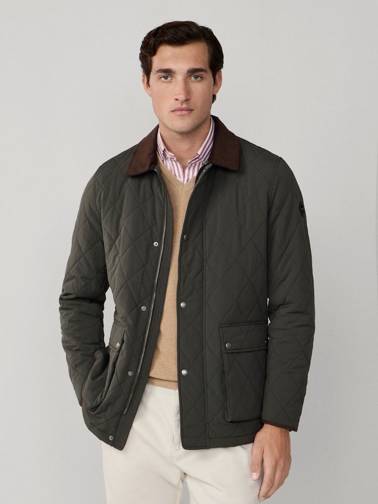 Hackett Green Quilted Jacket - Image 1 of 8