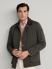 Hackett Green Quilted Jacket - Image 2 of 8