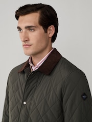 Hackett Green Quilted Jacket - Image 6 of 8
