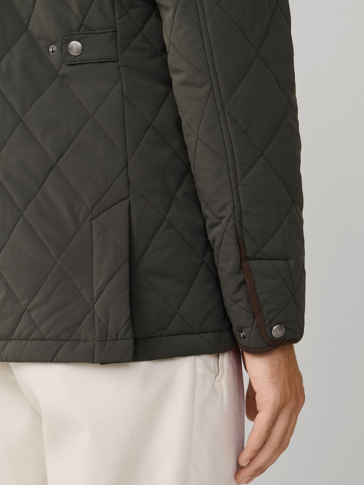 Buy Hackett Green Quilted Jacket from Next USA