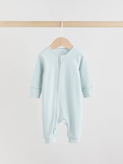 Azul - Pacote 5 de macacões para bebês com zíper duplo (0meses a3anos) - Imagem 3 de 14