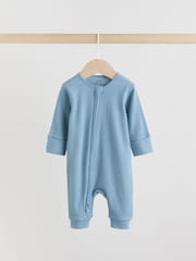 Azul - Pacote 5 de macacões para bebês com zíper duplo (0meses a3anos) - Imagem 4 de 14