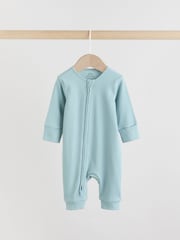 Azul - Pacote 5 de macacões para bebês com zíper duplo (0meses a3anos) - Imagem 5 de 14