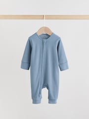 Azul - Pacote 5 de macacões para bebês com zíper duplo (0meses a3anos) - Imagem 7 de 14