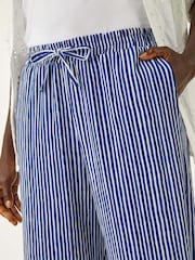 Roman Blue Stripe Wide Leg Trousers - Image 5 of 5