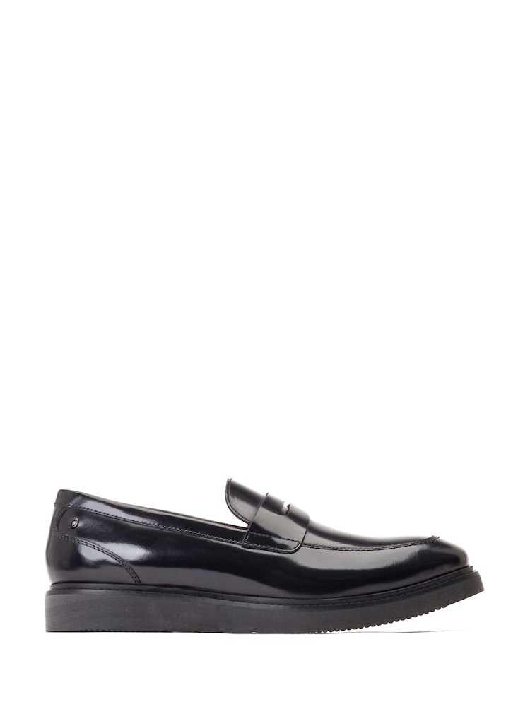 Base London Black Sid Penny Loafer - Image 1 of 5