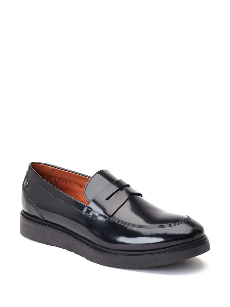Base London Black Sid Penny Loafer - Image 2 of 5