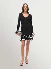 Simkhai Black Avalon Mini Dress - Image 3 of 5