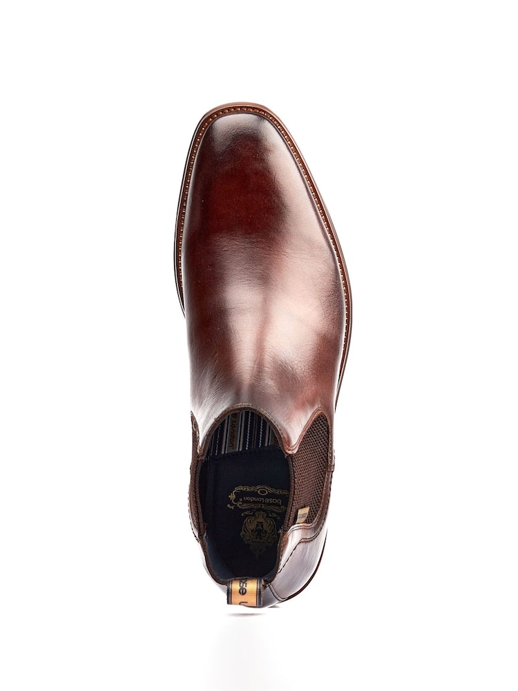 Base London Brown Sikes Chelsea Boot - Image 2 of 3 Base London Brown Sikes Chelsea Boot - Image 2 of 3