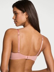 Victoria's Secret Royal Pink Add 2 Cups Push Up Bombshell Lace Trim Bra - Image 2 of 2