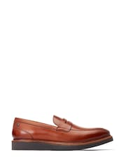 Base London Tan Brown Sid Penny Loafer - Image 1 of 5