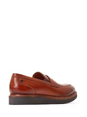 Base London Tan Brown Sid Penny Loafer - Image 3 of 5