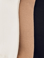 Reiss Cream/Chocolate Callie Socks - Image 2 of 2